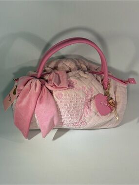 💋 [BRAND NEW] JUICY COUTURE TALE BOWLER BAG POWDER BLUSH PINK PURSE HANDBAG 💋